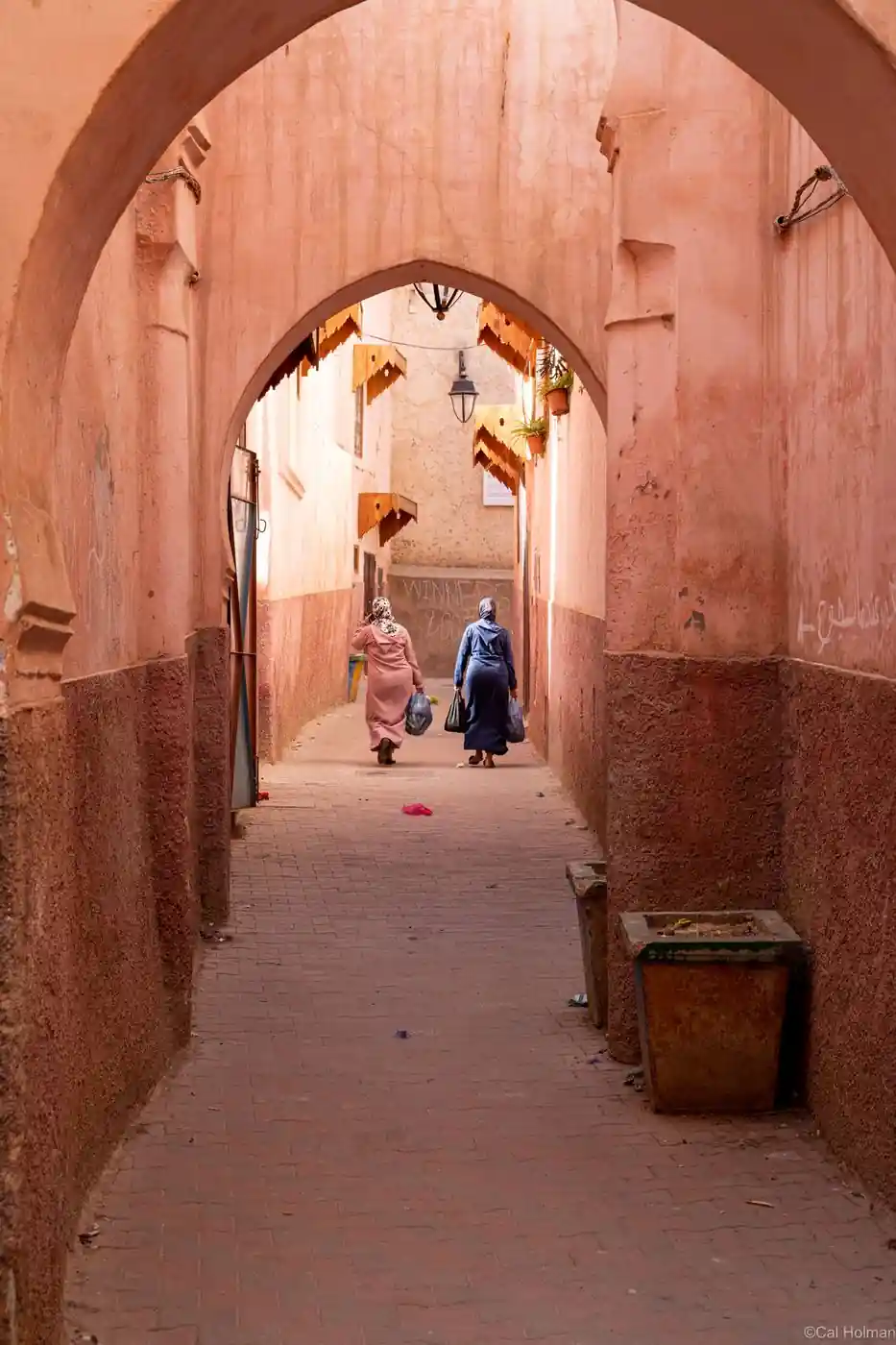 Arched alleyway in the Sefrou medina, Morocco