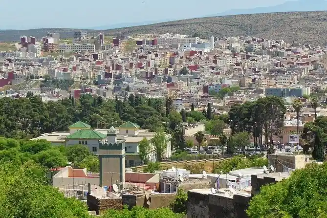 Panoramic view over the town of Sefrou, Morocco, at the foot of the Middle Atlas